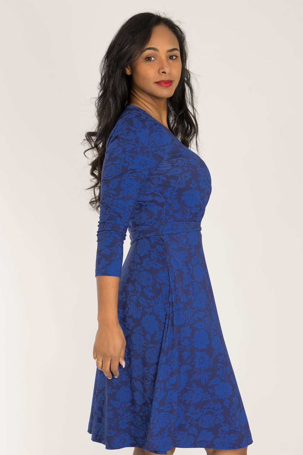 Ready to go short jersey dress - Blue